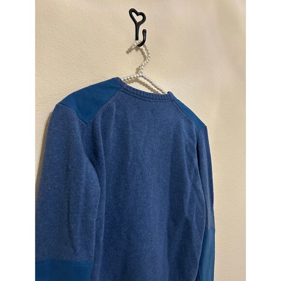 Beretta Wool Sweater Mens Size Small Blue Knit Pullover Jumper Made in Italy - Picture 11 of 12